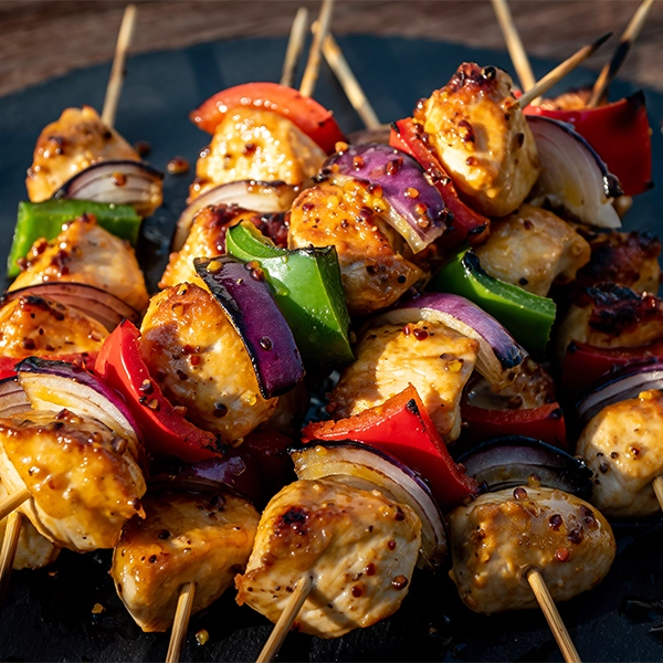 Honey & Mustard Chicken Skewers
